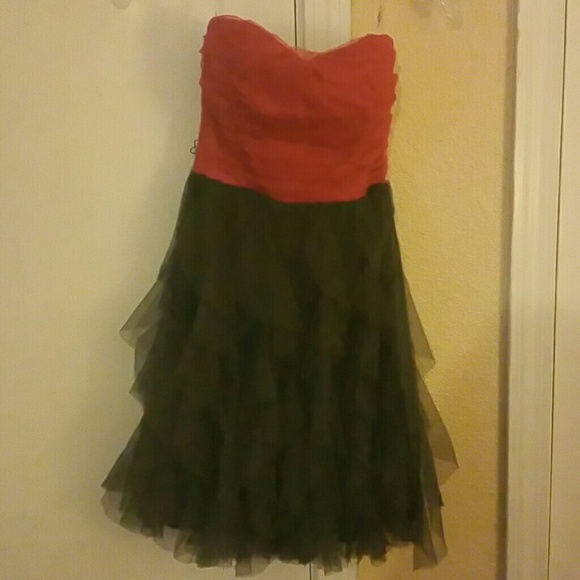 Pink and gray dress