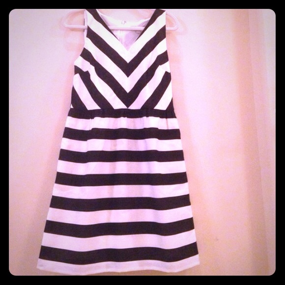 Black and White Cocktail Dress
