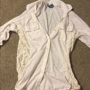 Cream half sleeve from vanity