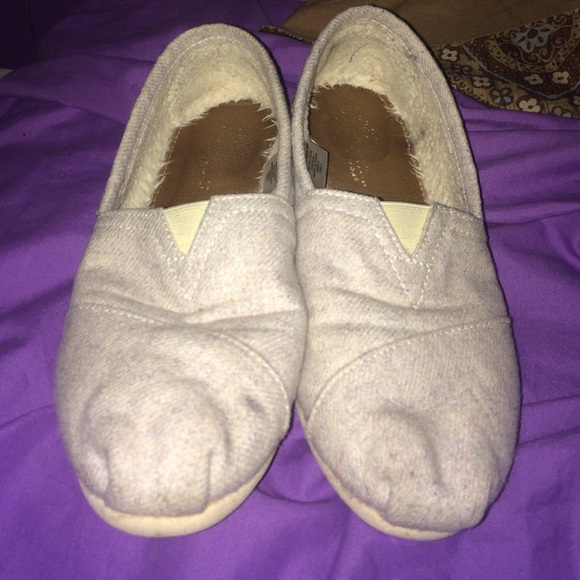 Grey Toms; Faux Fur Lining