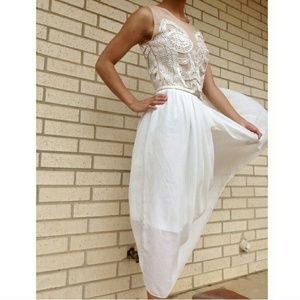 CHIFFON EMBROIDERY DRESS