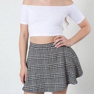 American apparel houndstooth skirt