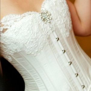 Custom wedding gown 2piece corset and skirt