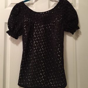 Sophia Eugene eyelet blouse size 2