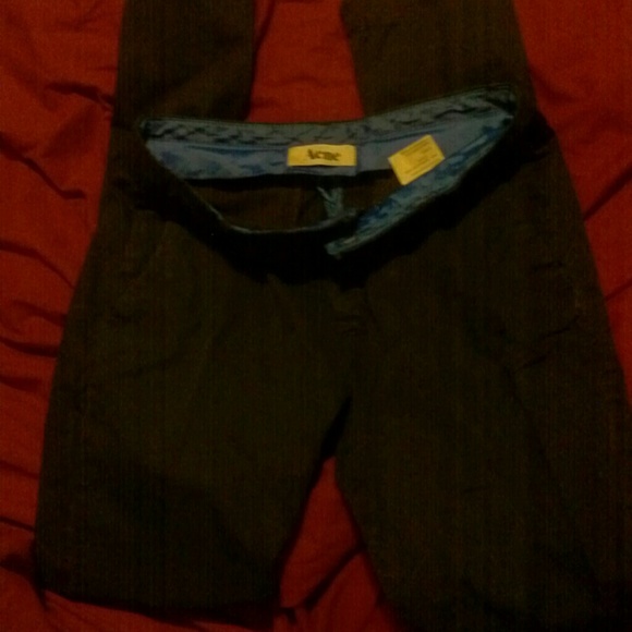 Acne black slacks blue detail.  Authentic