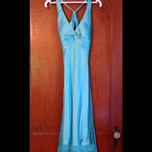 Cache cocktail dress turquoise blue size 0