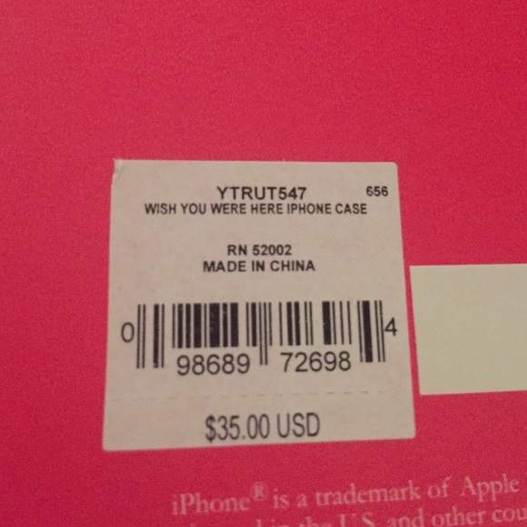 Juicy Couture Wish You Were Here iPhone Case 5/5s - Picture 4 of 4