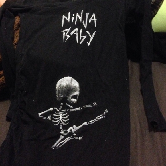 Ninja baby maternity Halloween shirt