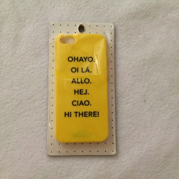 NWT Kate Spade Saturday Yellow iPhone 5 Case