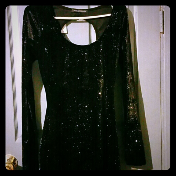 Black mini dress