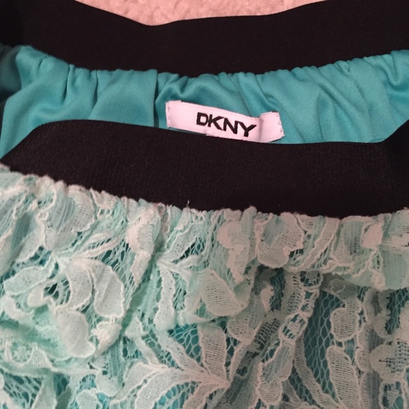 Aqua teal lace Skirt size L (8-10y girl) - Picture 3 of 3