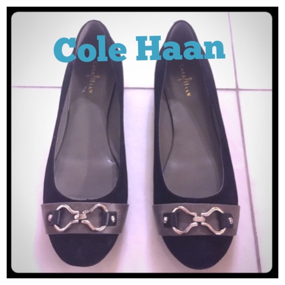 Cole Haan Shoes - New Cole Haan Black suede ballet flats