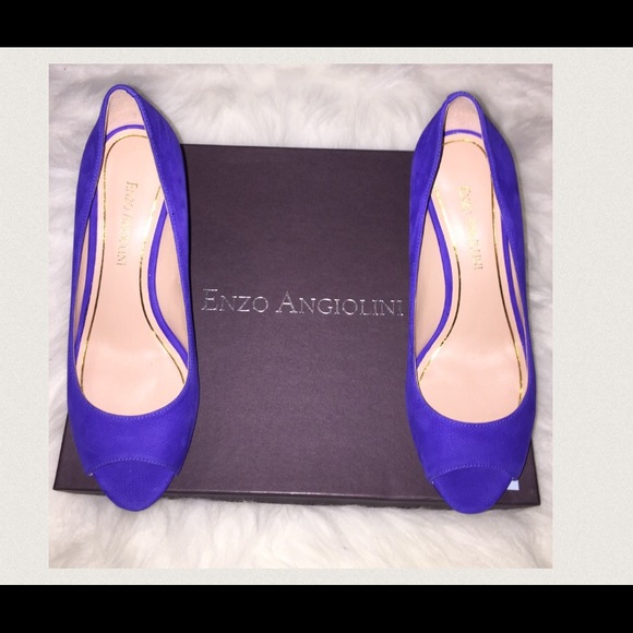 Enzo Angiolini Shoes - NIB Blue Enzo Angiolini Heels