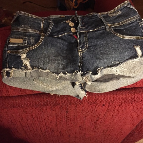 Denim shorts