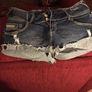 Denim shorts