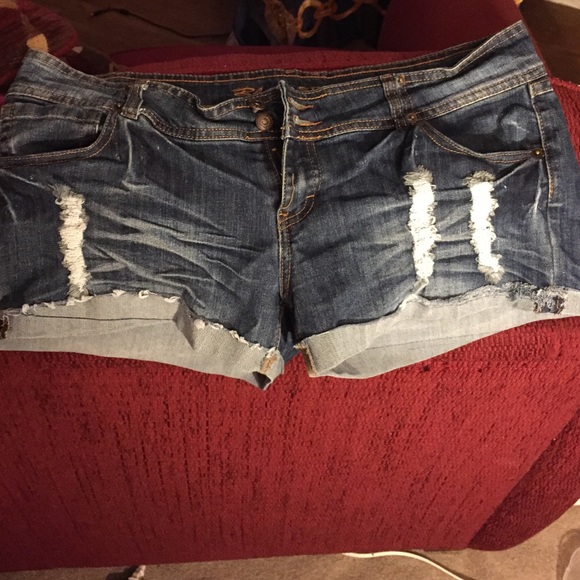 Denim shorts