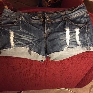 Denim shorts
