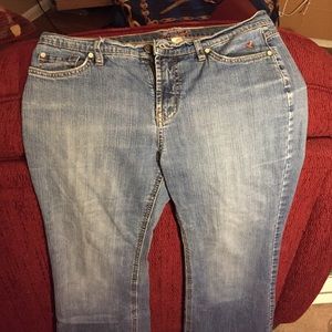 Long denim jeans