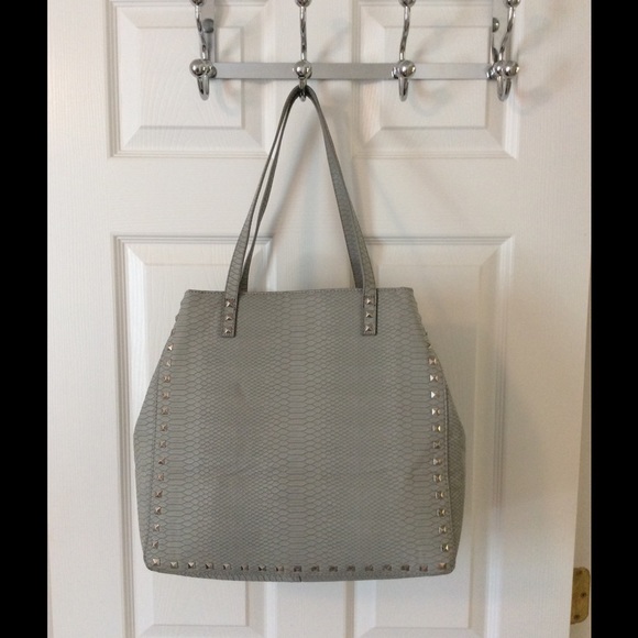 Nine West Handbags - 🛍 Nine West Gray Studded Tote Bag
