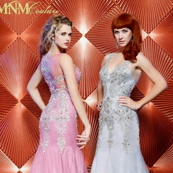 MNM Couture Size 10 Magenta dress - Picture 2 of 3