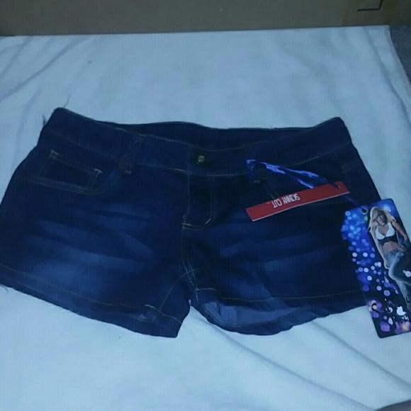 Blue jean shorts
