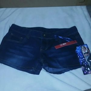 Blue jean shorts