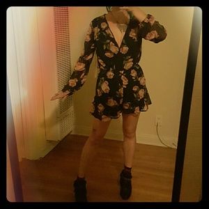 Band of Gypsies Rose Print Romper