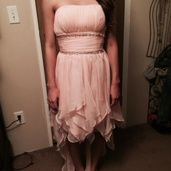 Light pink prom dress