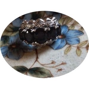 Stunning Black Zircon sterling