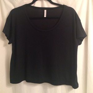 Black Frenchi crop top