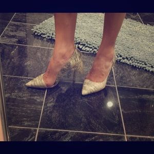 Designer Herve Leger pumps,  so sexy!