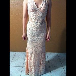 Lace mermaid dress with tail.