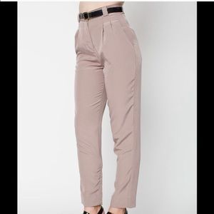 American apparel high waist pleated pants