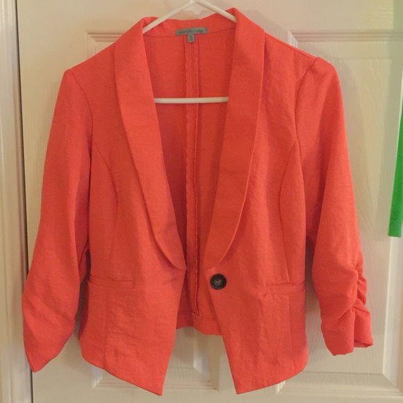 Orange blazer