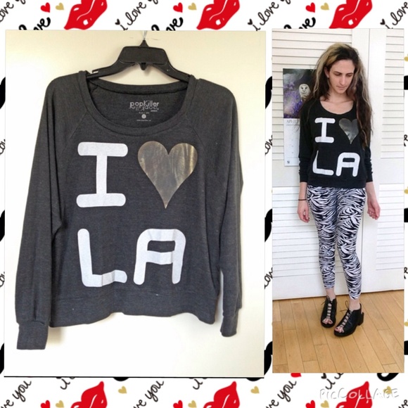 "I Love L.A." Jersey Sweatershirt