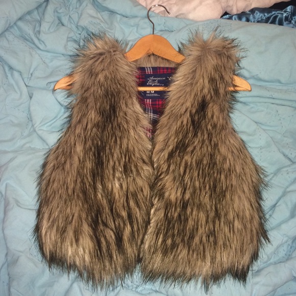 Faux fur vest