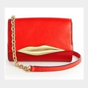 DVF Diane Von Furstenberg Red Lips Bag Purse