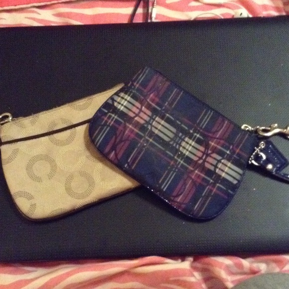 2 coach wristlets