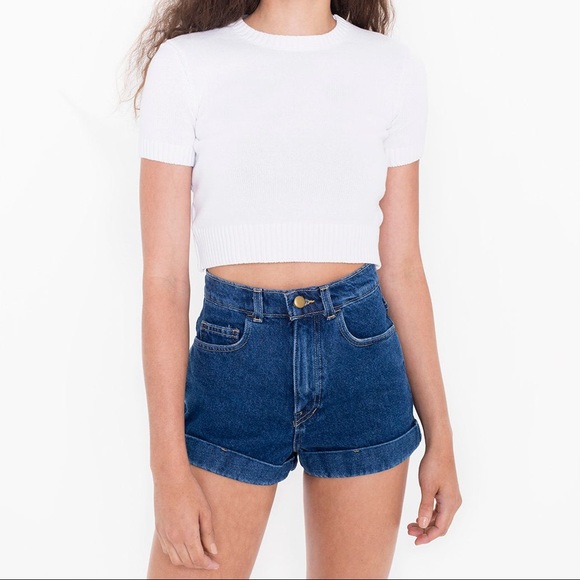 American Apparel Size 29 High-Waist Jean Short