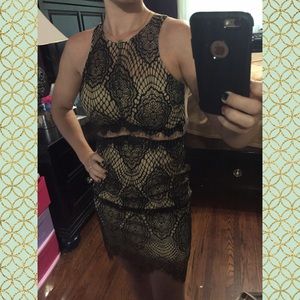 Black lace dress