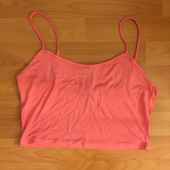 Foreign Exchange pink cropped tank top