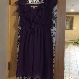 Purple ruffle dress