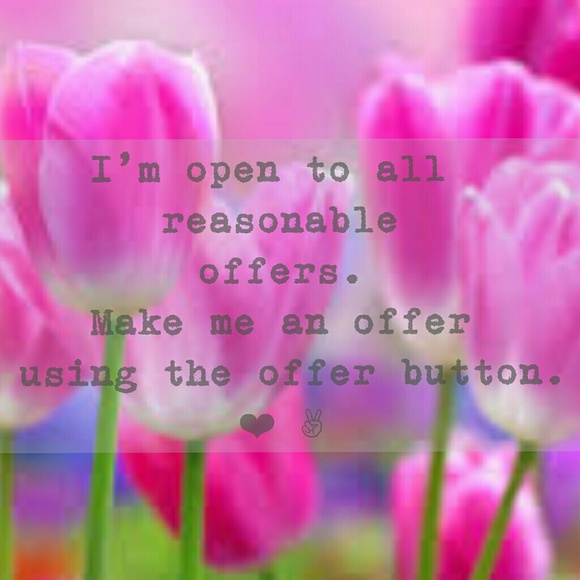 Always open to reasonable offers