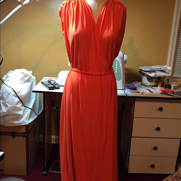 SOLD Faux Wrap Maxi Dress SOLD