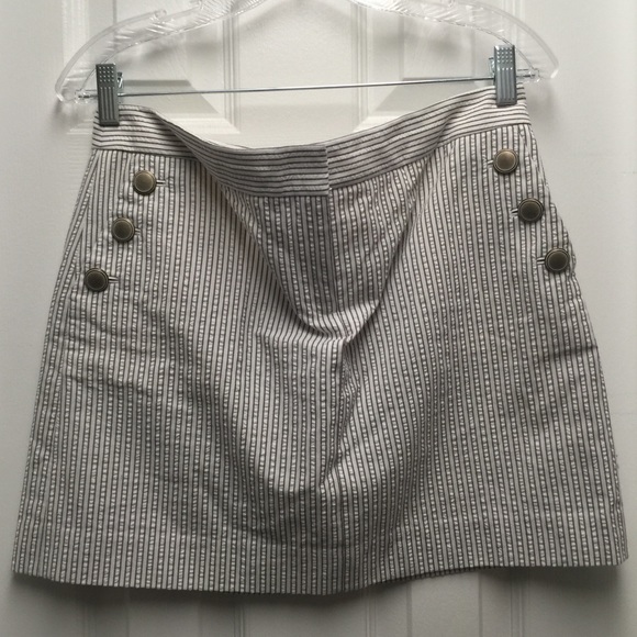 J. Crew Seersucker Mini Skirt