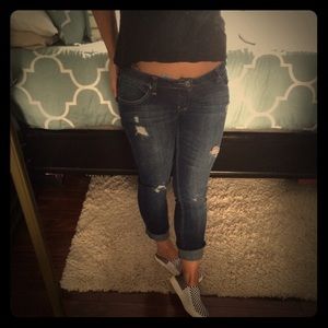 Arizona Distressed crop jeans