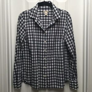 J. Crew Gingham Cotton Check Shirt