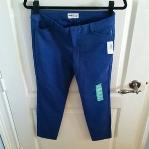 Jacquard Print Blue Pixie Pants