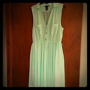 Mint Green Shirt Dress