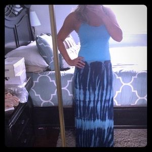 Tye-dye maxi skirt